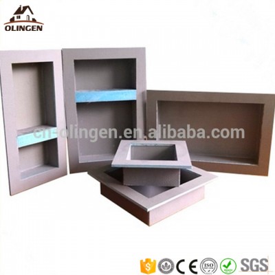 Preformed soap shampoo shower niche shower shelf