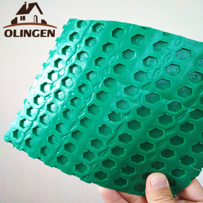 China Manufacture Tile underlay High Sale Bright Color Plastic Waterproofing Uncoupling Membrane